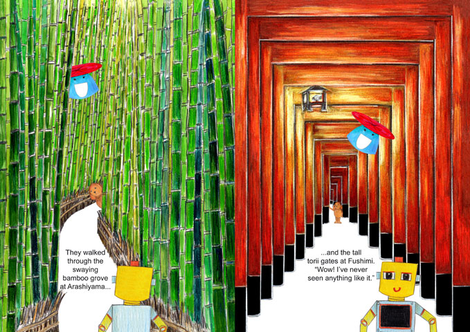 Kyoto Bamboo Grove and Torii